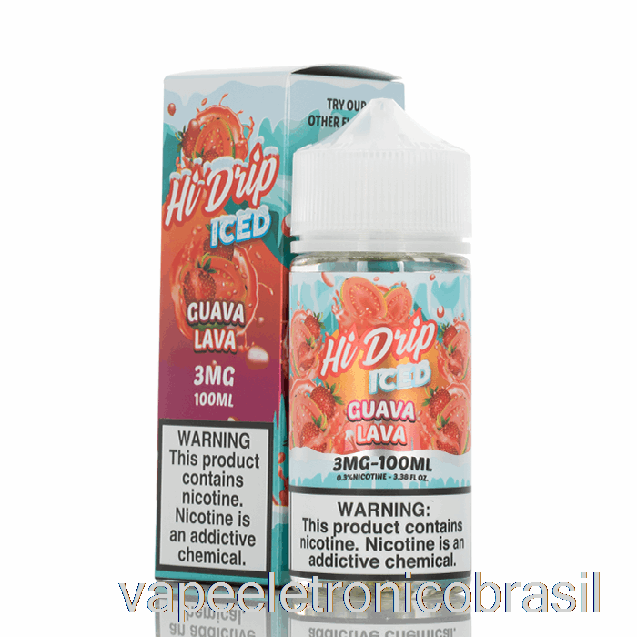 Vape Eletronico Goiaba Gelada - E-líquidos Hi-drip - 100ml 3mg